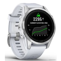 Умные часы Garmin Epix Pro Gen 2 Standard 42 мм (серебро/белый камень)