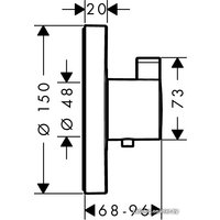 Смеситель Axor ShowerSelect S Highflow 15741000