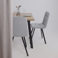 Кухонный стол Listvig Hagen 140 раздвижной, 140-180x85 (дуб вотан/черный)