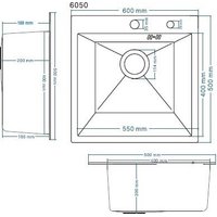 Кухонная мойка Schtoff Best Decor Silver 6050