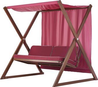 Садовые качели byRoom Сакура 002 (шоколадный/бордовый)
