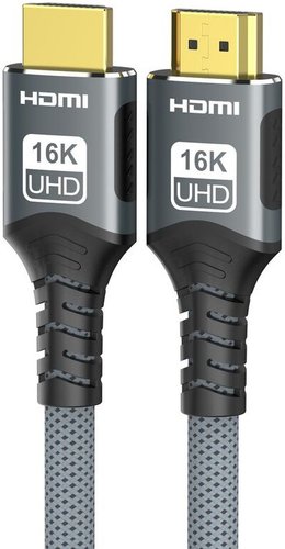Кабель USBTOP Ultra Pro 16K v2.2 HDMI - HDMI (2 м, серый)