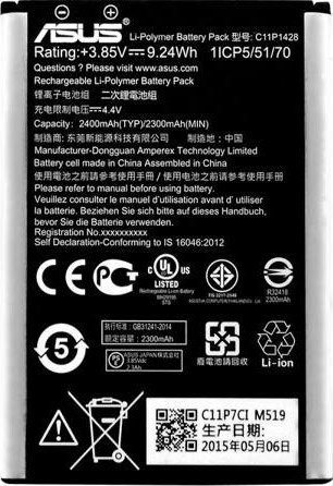 Аккумулятор для телефона Копия ASUS C11P1428