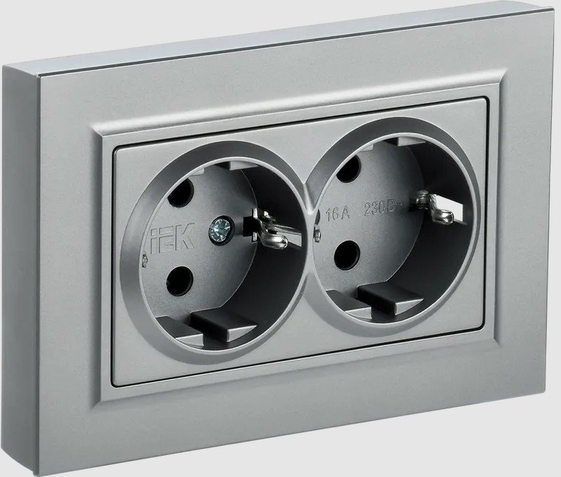 

Розетка IEK Brite РСш12-3-БрА