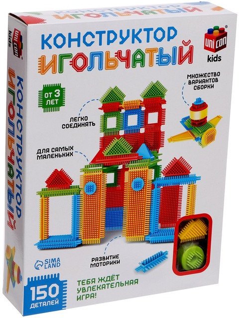 

Конструктор Unicon Игольчатый 7598133 (150 эл)