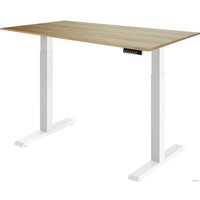 Стол для работы стоя ErgoSmart Electric Desk Compact (дуб натуральный/белый)