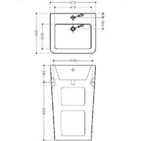 Умывальник Jaquar KUS-WHT-35401N