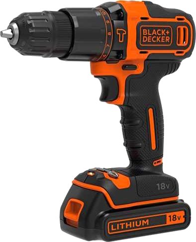 

Ударная дрель-шуруповерт Black & Decker BDCHD18KB (с 2-мя АКБ)