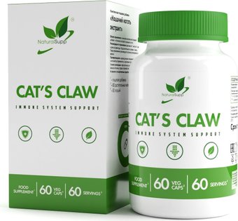 NaturalSupp Экстракт кошачий коготь вег (Cat's claw veg), 60 капсул