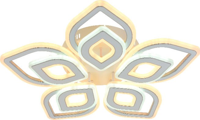 

Припотолочная люстра Mirastyle MX-8433/5 WH+CR