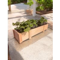 Кашпо KraftHouse Балконный ящик 15x9x72 2043416437143 (натуральный)