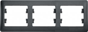 Рамка Schneider Electric Glossa GSL000703 (антрацит)