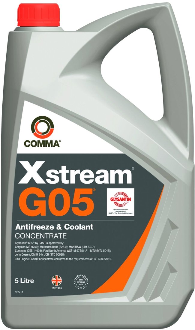 

Антифриз Comma Xstream G05 Antifreeze & Coolant Concentrate 5л