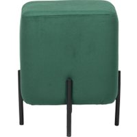 Пуфик ВВР Агат Лайт (изумруд/черный, велюр)