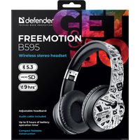 Наушники Defender FreeMotion B595 (черный/белый)