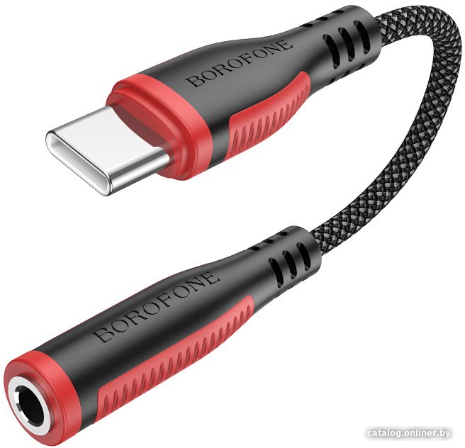 Адаптер Borofone BV17 USB Type-C - Jack 3.5 (черный)