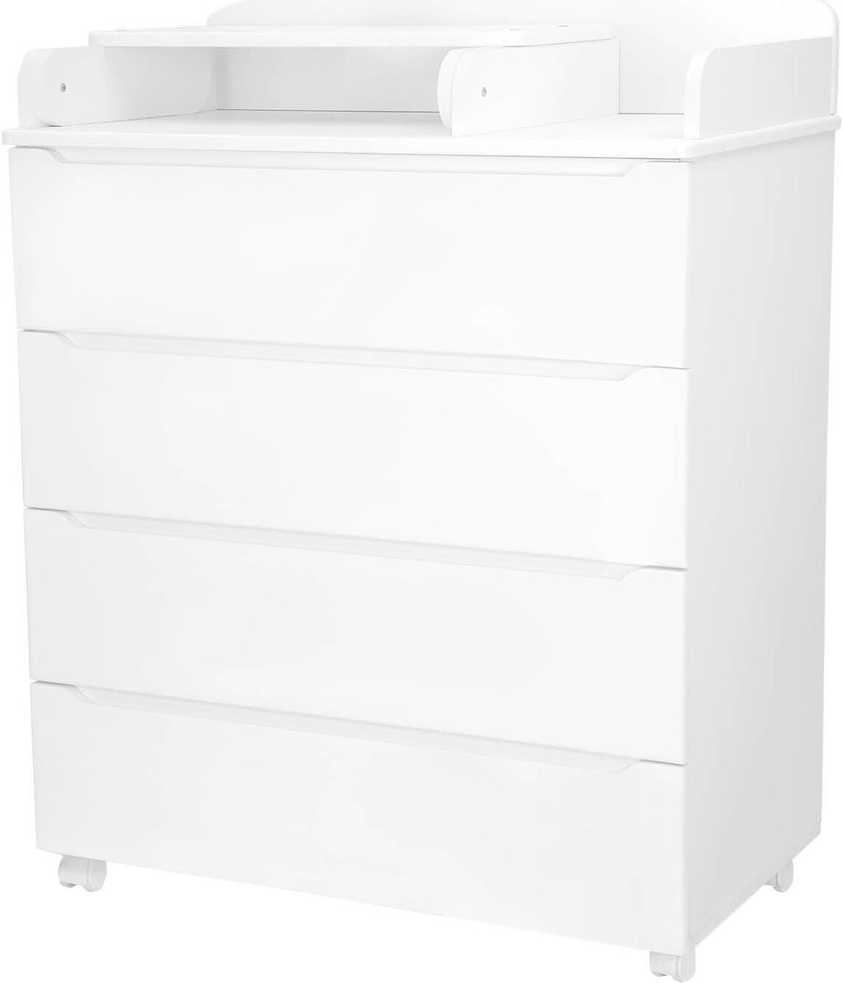 

Детский комод Indigo Style 800/4 МДФ узкий столик (белый/белый)