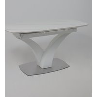 Кухонный стол Аврора Нотр Дам Moderne 1400/1800x850 (камень светло-серый Greys Snow/белый муар)