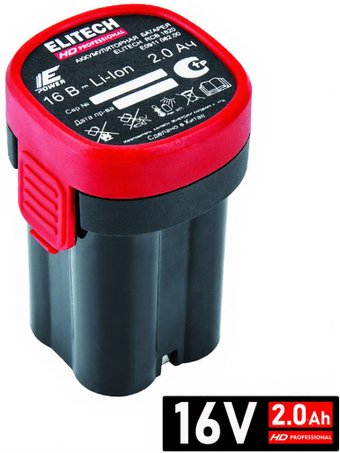 Аккумулятор ELITECH RCB 1620 1801.086450 (16В/2 Ач)