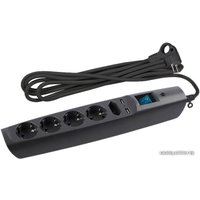 Сетевой фильтр ЭРА 5 розеток, 2 м, антрацит (SFU-5es-2m-B)