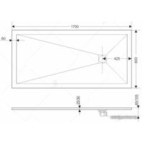 Душевой поддон RGW ST-G 160x80