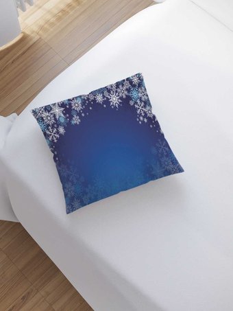 Чехол на подушку JoyArty Новогодний снегопад sl_37044