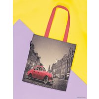 Сумка шоппер JoyArty Ретромодиль на старыx улочкаx bsh_78168