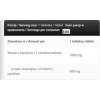 L-карнитин Kevin Levrone L-Carnitine 1000 Gold (100 таблеток)