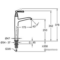 Смеситель Jacob Delafon Cleo E24309-CP