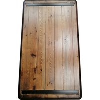 Стол для работы стоя ErgoSmart Wooden Electric Desk Prime 1300х750х27 мм (скошенный край, дуб мореный/черный)