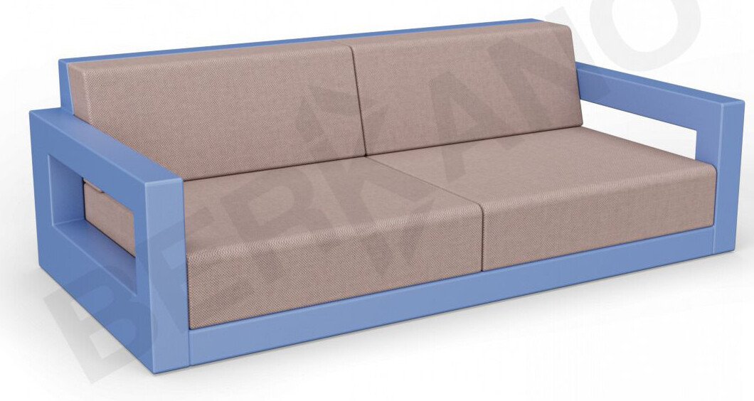 

Садовый диван Berkano Quarter lounge с подушками 250_009_17 (синий/кофейный)