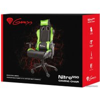Игровое (геймерское) кресло Genesis Nitro 550 (черный/зеленый)