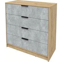 Комод Интерлиния Концепт КТ-К100 (бетон/дуб золотой)