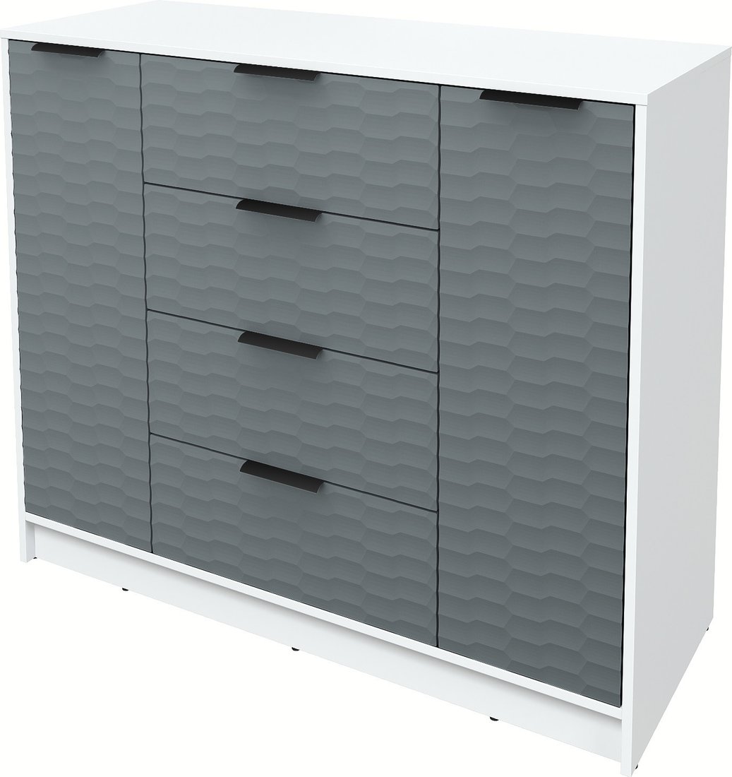 

Тумба Интерлиния Концепт Зодиак КТ-Т120 (белый платинум/серый)