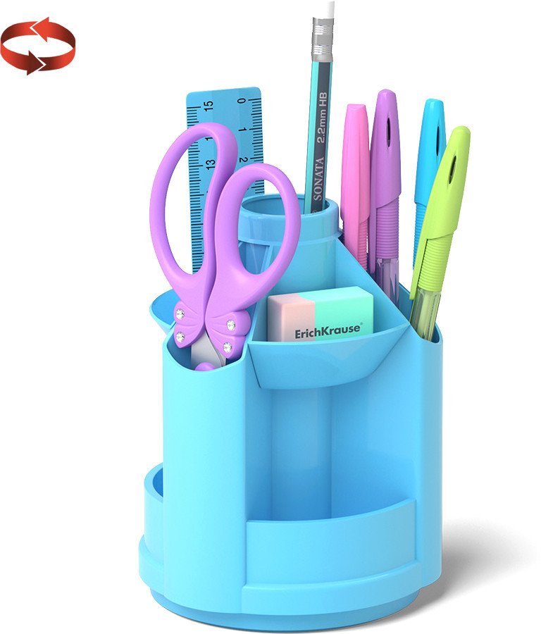 

Органайзер настольный Erich Krause Mini Desk Pastel 53233 (голубой)