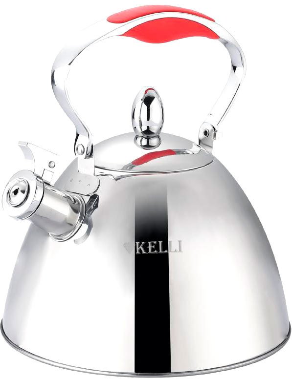 Чайник со свистком KELLI KL-4343 (красный)