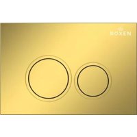 Унитаз подвесной Roxen Martin в комплекте с инсталляцией StounFix Dual Fresh 6 в 1 968513 (кнопка: золото)