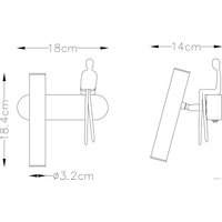 Бра Arte Lamp Albert A2173AP-1PB
