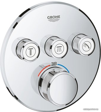 Смеситель без скрытого механизма Grohe Grohtherm SmartControl 29121000 (хром)