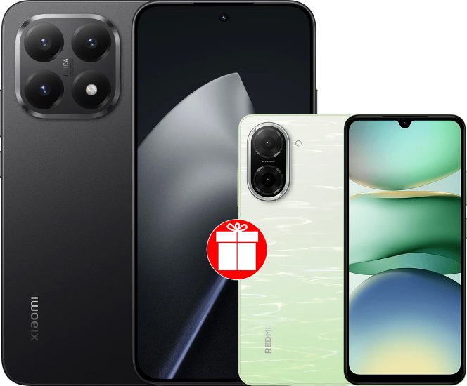 Xiaomi 15T 12GB/256GB wersja międzynarodowa (czarny) + Xiaomi Redmi A5 4GB/128GB (zielone jezioro) w promocji