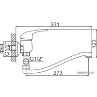 Смеситель Ledeme H02 L2102-B