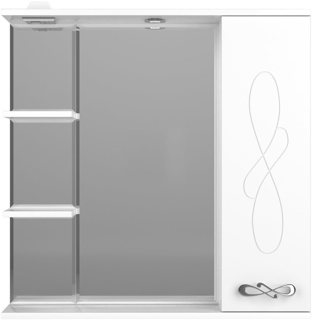 

Style Line Шкаф с зеркалом для ванной Венеция 80см (с подсветкой)