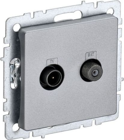 Розетка телевизионная IEK Brite BR-AF20-O-K47