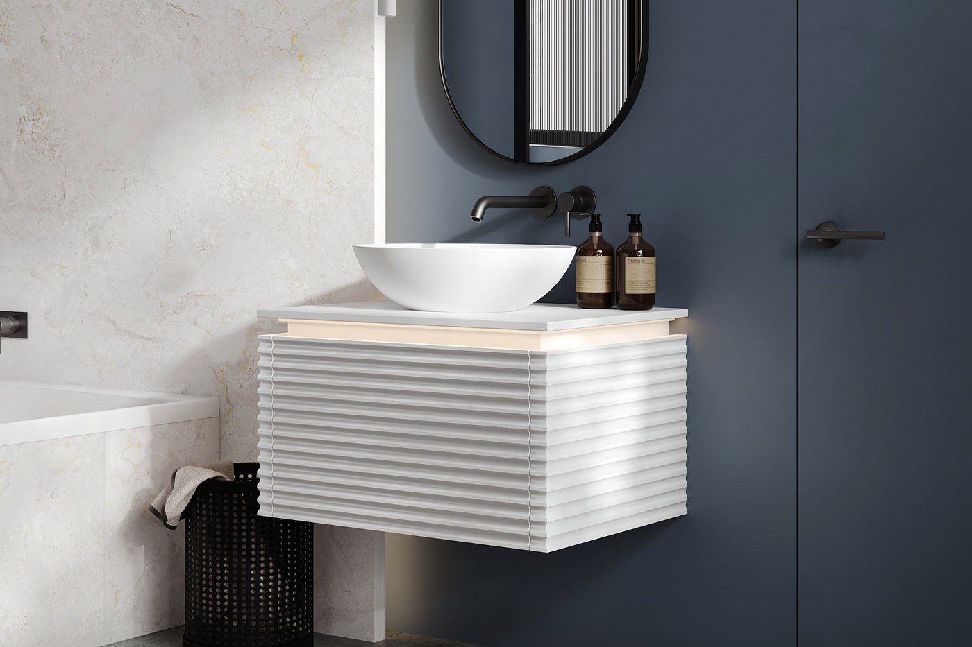 

Belux Тумба под умывальник Belux Дубай НП 68 (18, белый матовый)