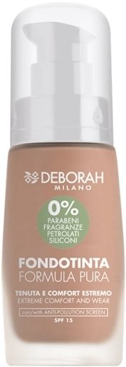 

Тональная основа Deborah Milano Formula Pura 0% (тон 02)