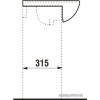 Умывальник Jika Lyra Plus 55x45 (без отв. под смеситель) [8.1338.2.000.109.1]