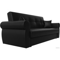 Диван Лига диванов Лига-019 118386 (экокожа, черный/подушки черный)