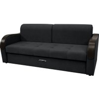 Диван Сириус Лидер-1 НПБ (Eva 11 велюр черный) в Гродно