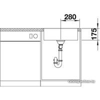 Кухонная мойка Blanco Zerox 500-IF/A Durinox (с клапаном-автоматом)