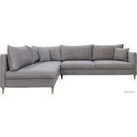 Угловой диван Nord Star Айва Аура левый (микровелюр, серый)